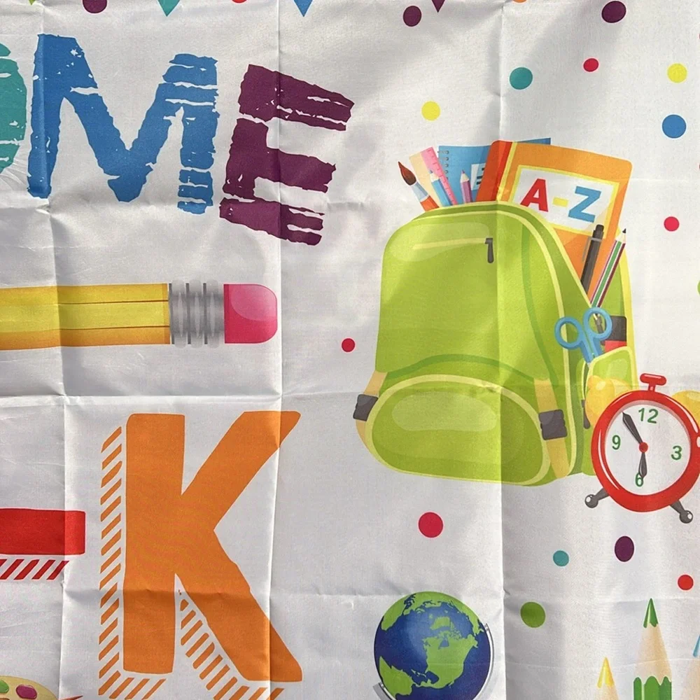 Welcome to Pre-K background,6 x 4, red, green, orange, yellow blue